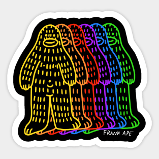 Rainbow Frank Sticker